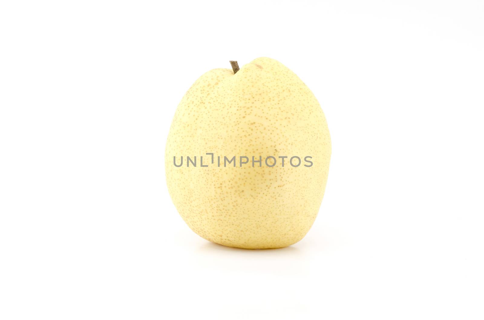 Chinese pear isolated on white background