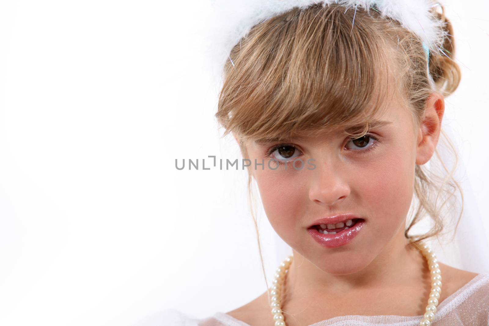 little girl dressed as ballerina