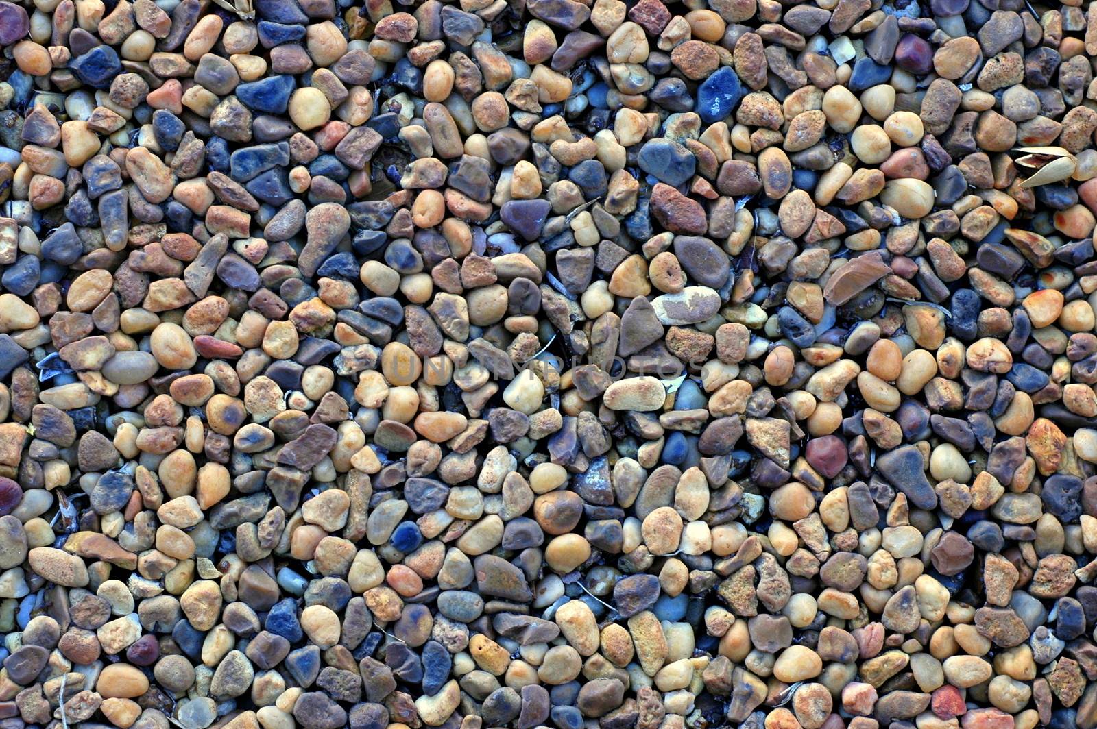 Abstract Background Texture Of Grungy Pebble Pool Paving Material