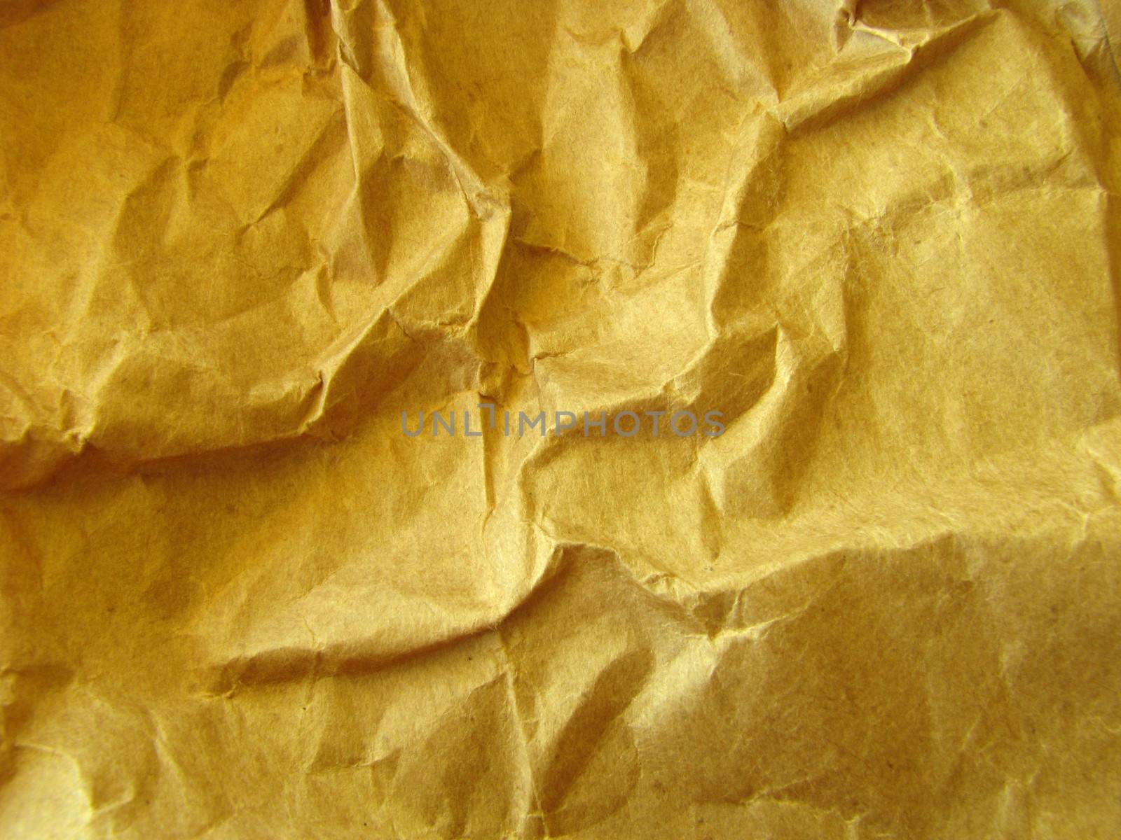 A background image of some crumpled packing paper