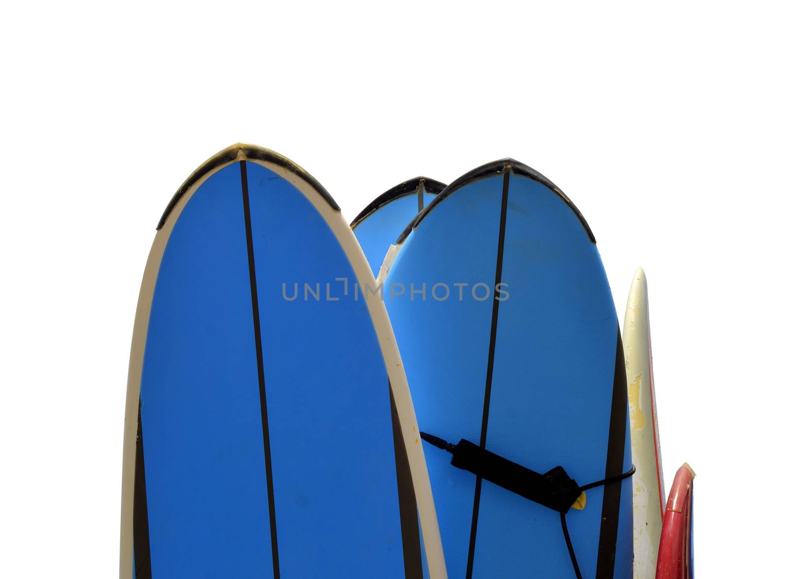 Vacation And Sport Image Of Surfboards With Copy Space