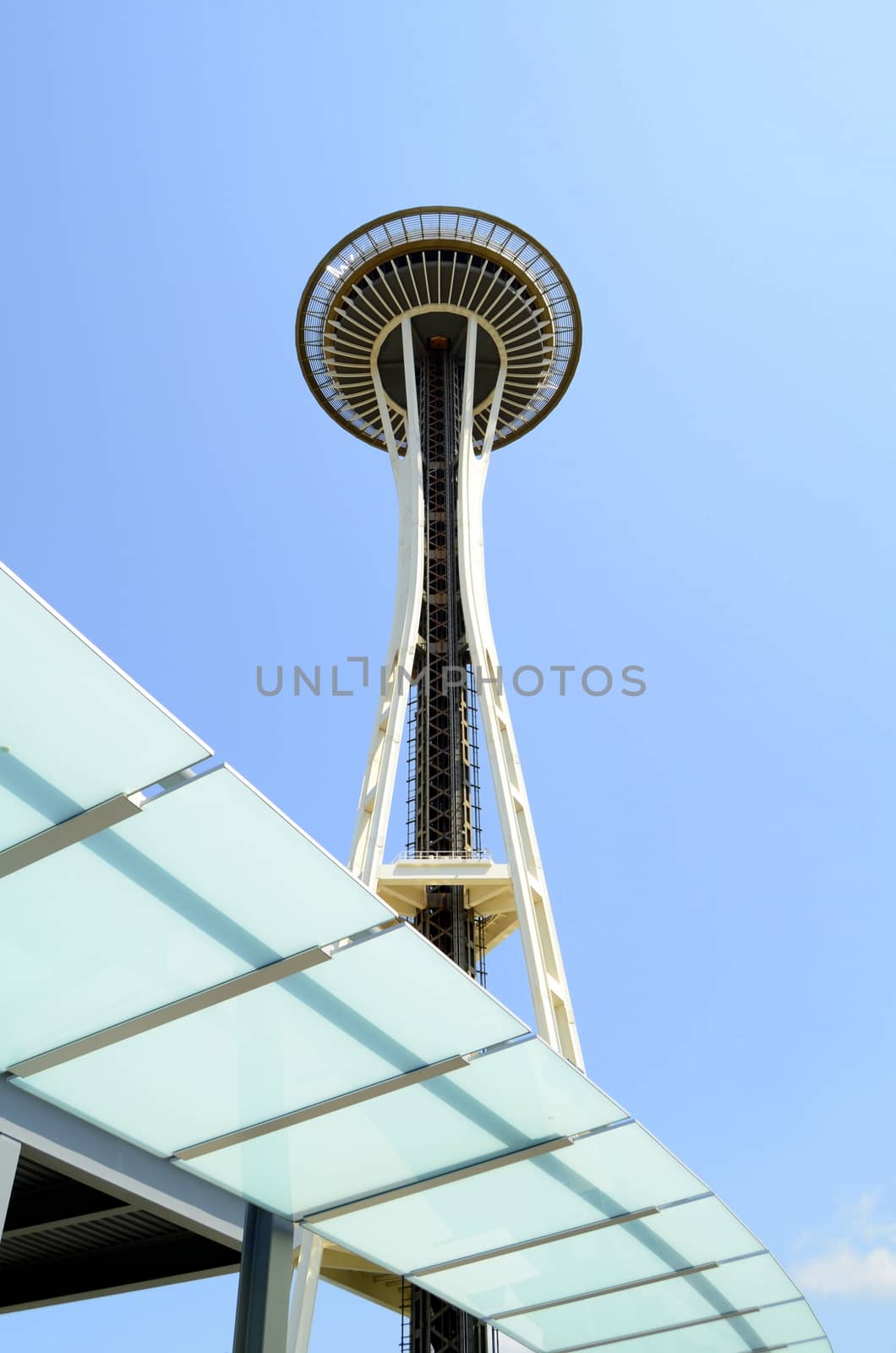 The Space Needle Tower In Seattle Washington USA