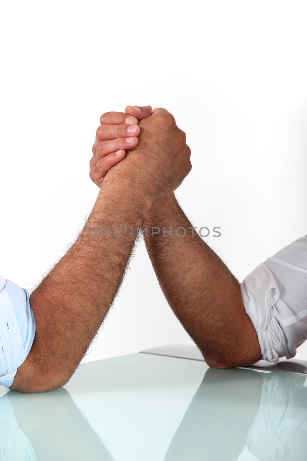 arm wrestling between males by phovoir