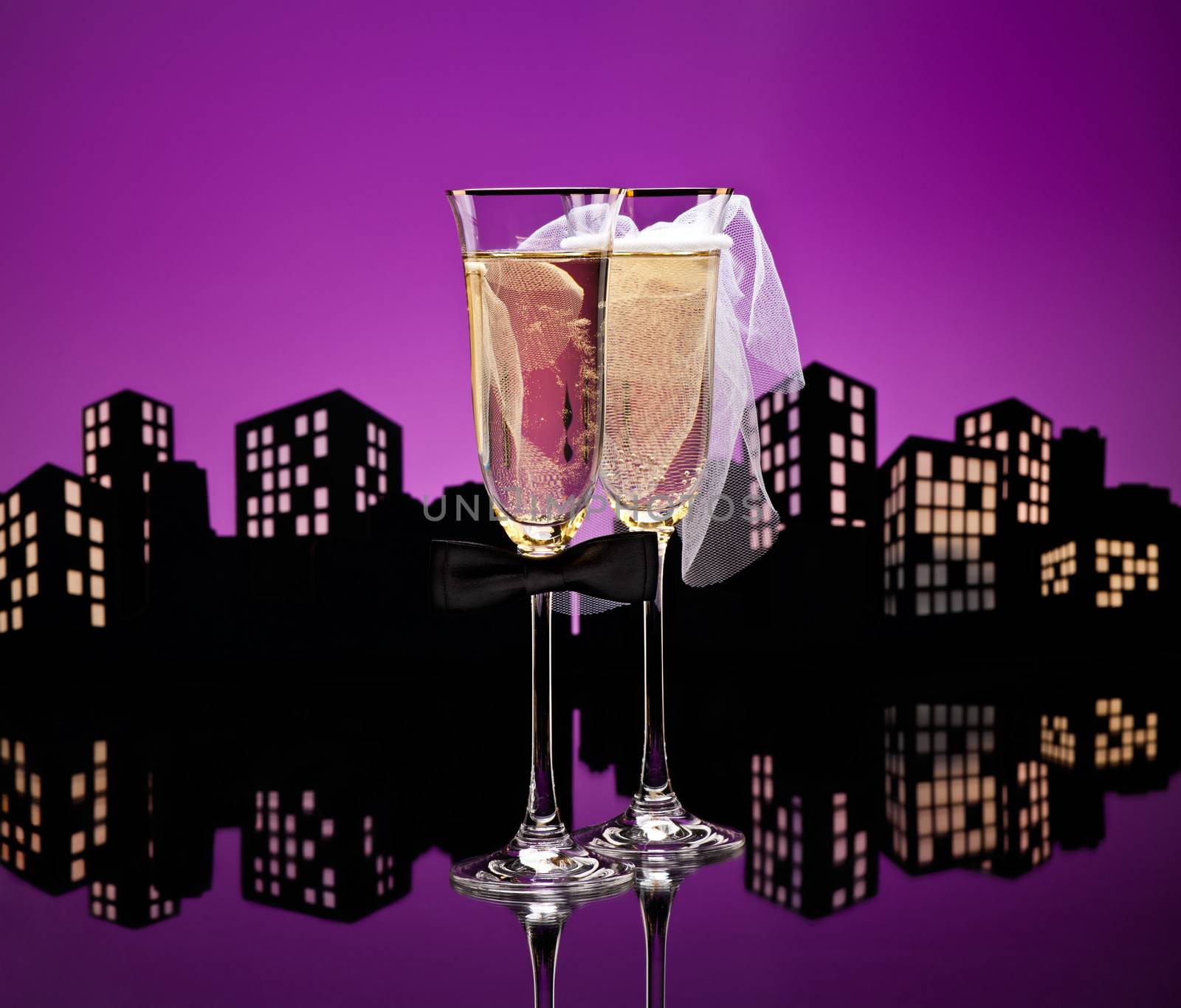 Metropolis Champagne cocktail Lesbian by 3523Studio