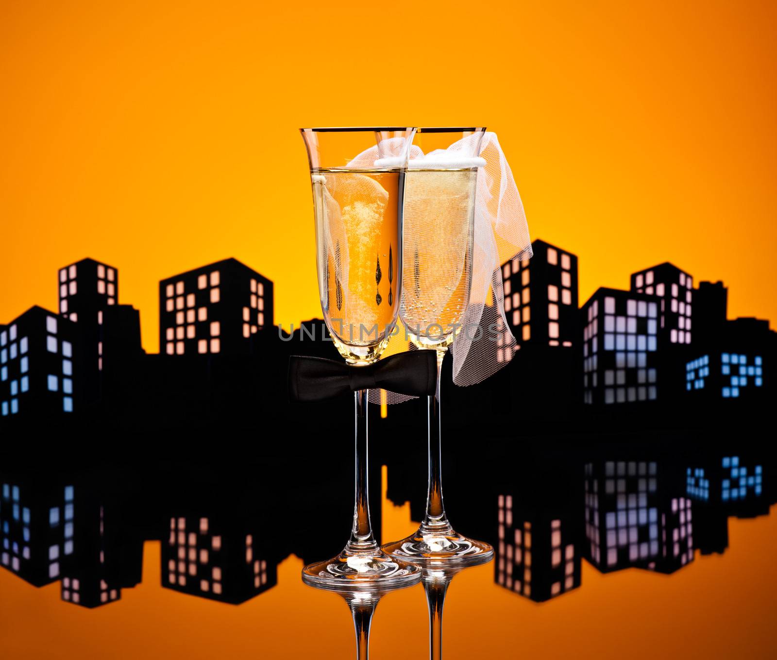Metropolis Champagne cocktail Lesbian by 3523Studio