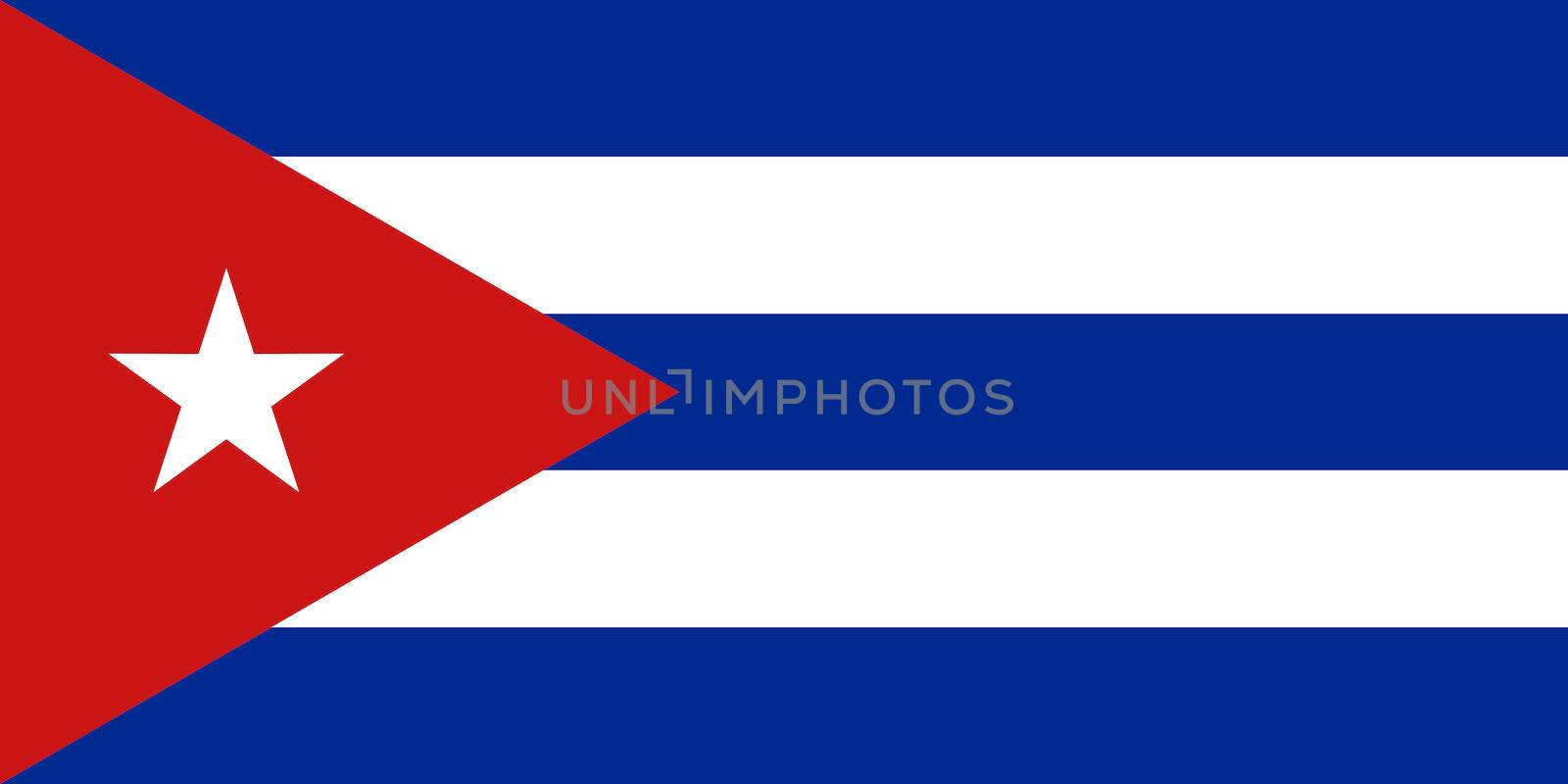 Flag of Cuba by claudiodivizia