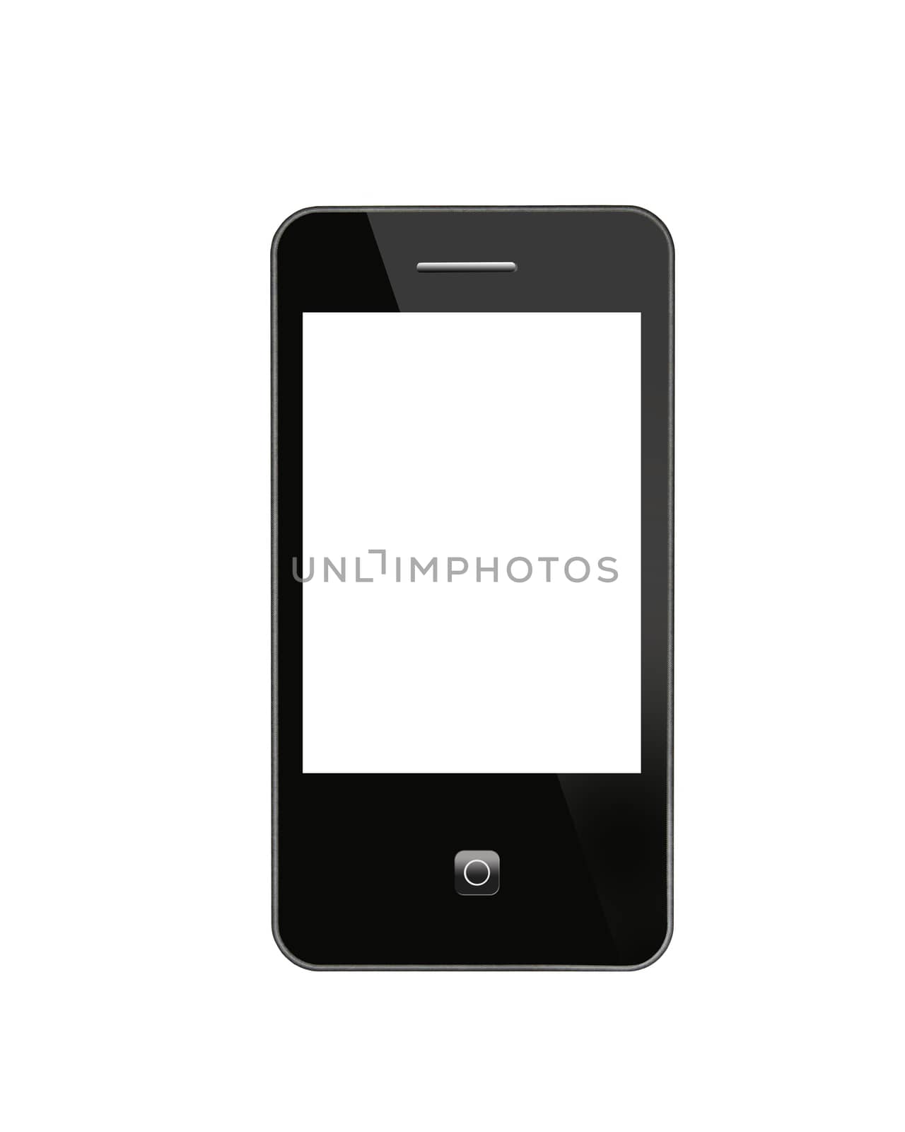 black modern mobile phone by alexmak