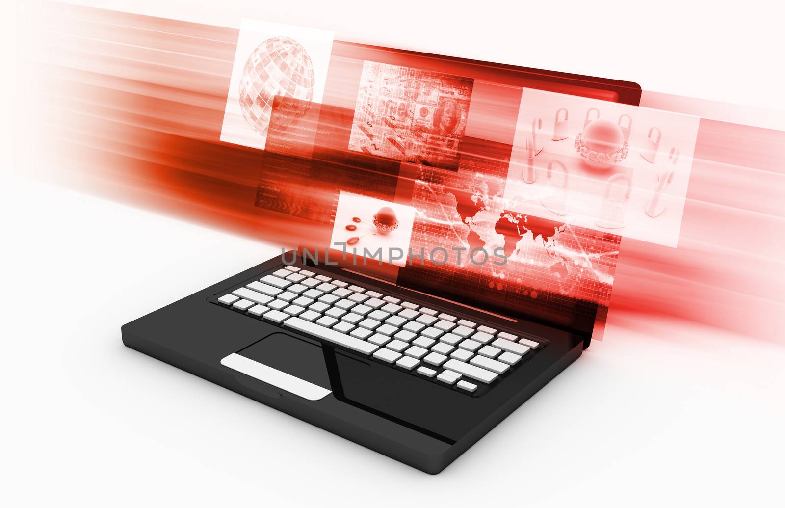 Futuristic Technology as a Concept Background Art