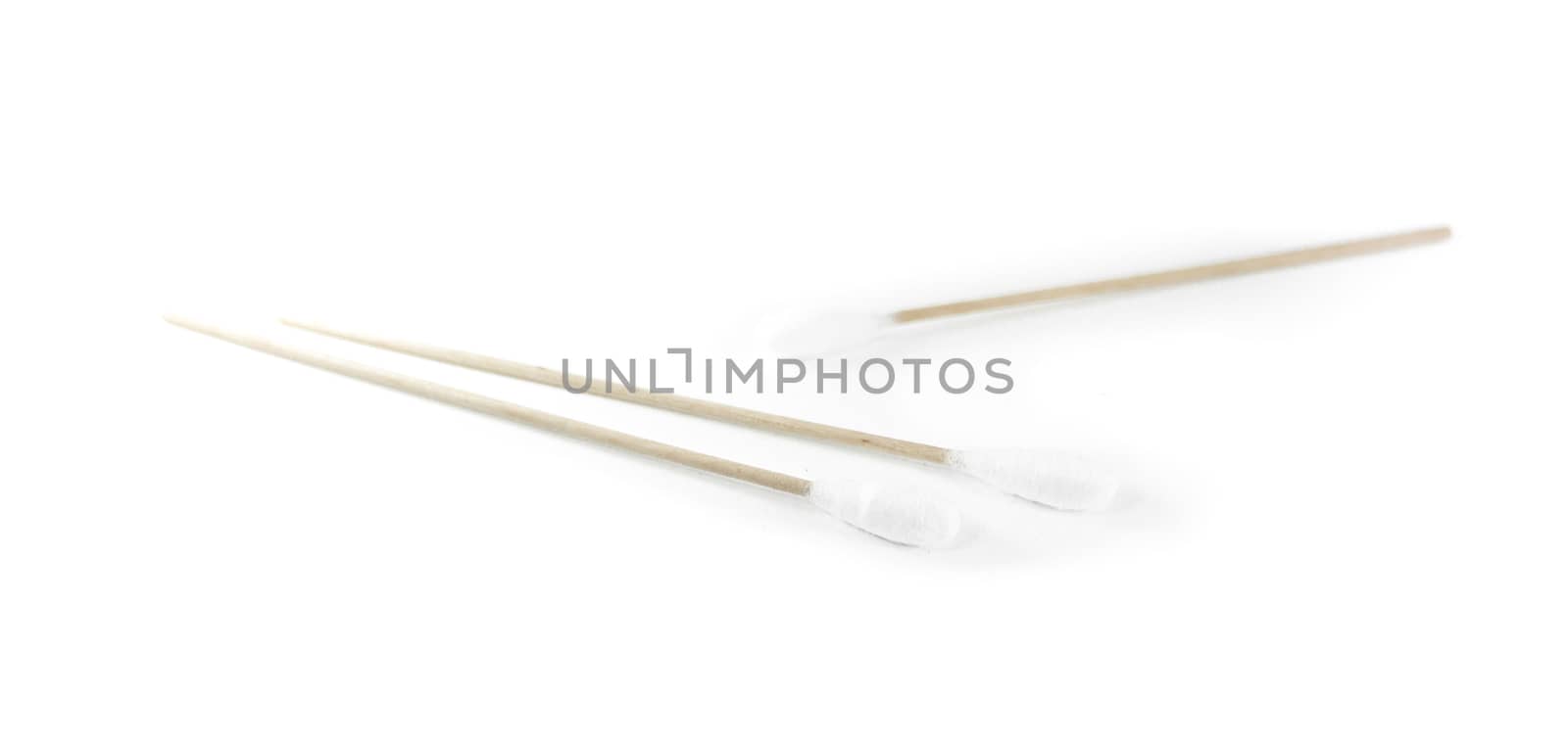 Cotton swabs for pet isolated