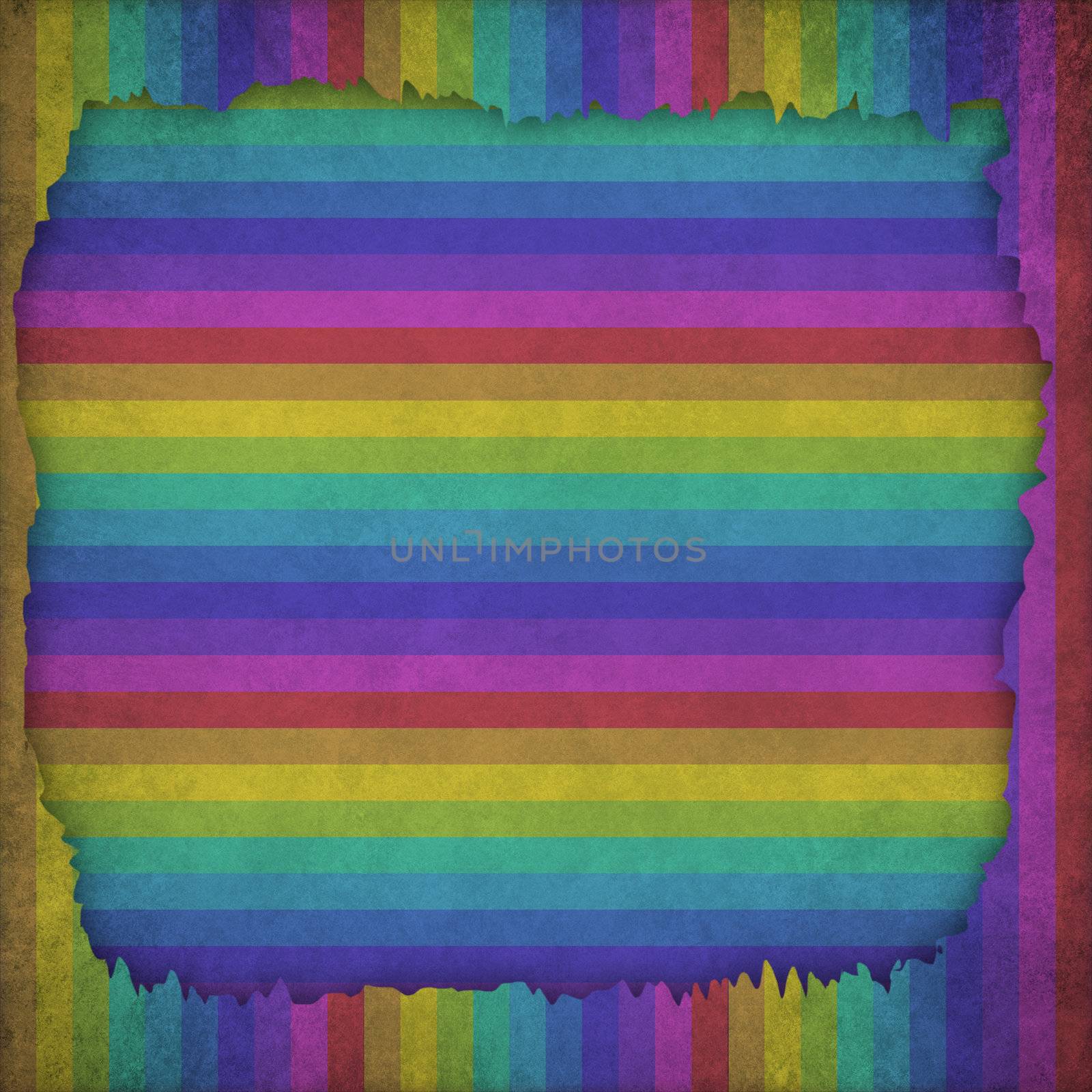 Multicolor Sunbeams grunge background. A vintage poster.