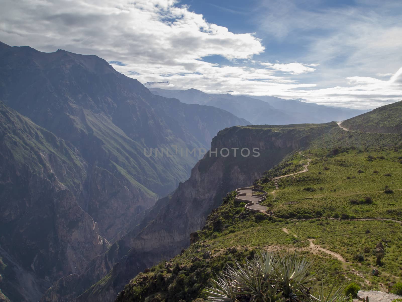 Colca canyon condor view point, Arequipa, Peru.