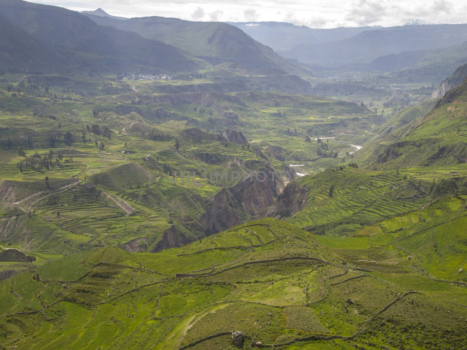 Colca Valley, the colorful Andean valley with pre-Inca roots. Local people maintain their ancestral traditions and continue to cultivate the pre-Inca stepped terraces.