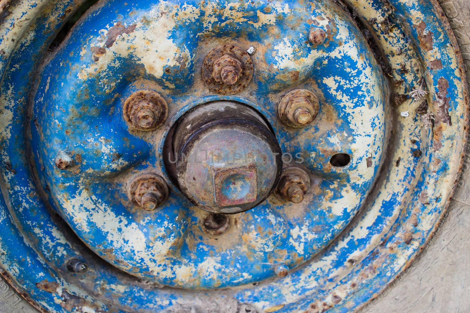 Old  Steel car wheels. by photo2life