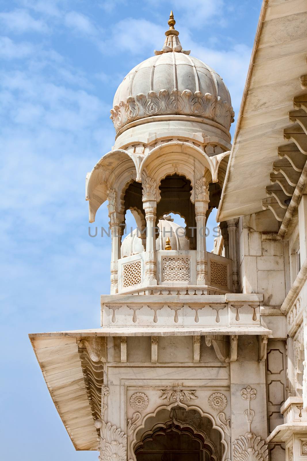 jaswant thada  in the beautiful city of jodhpur in rajasthan state in india