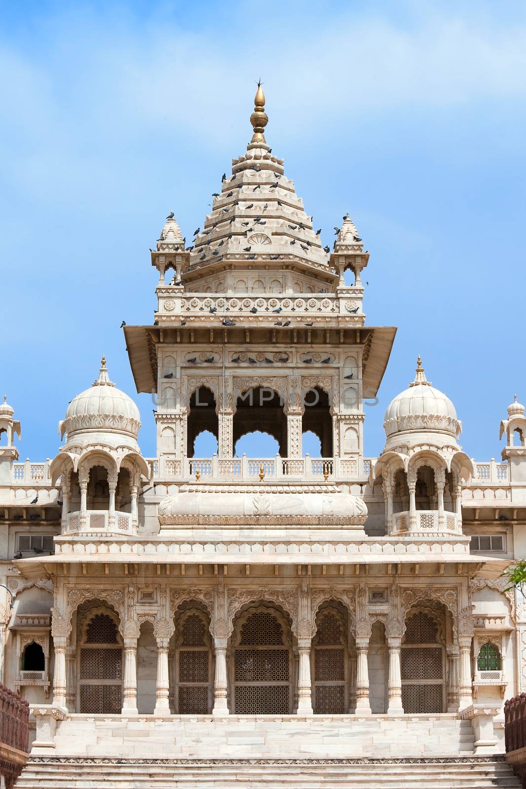 jaswant thada  in the beautiful city of jodhpur in rajasthan state in india