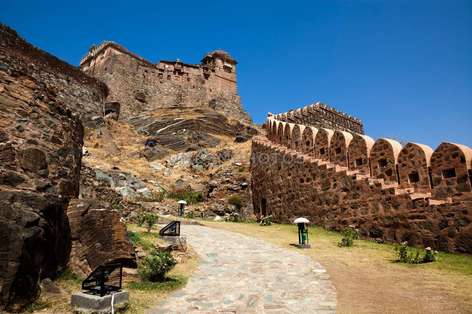 kumbhalgarh Fort near ranakpur in rajasthan state in india