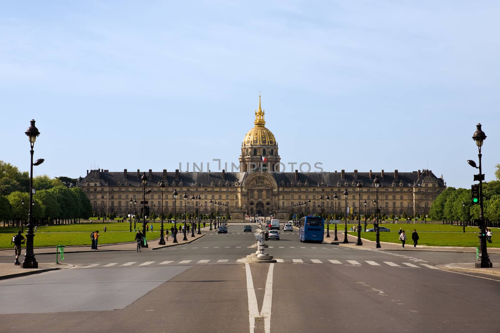 les invalidesmuseum where napoleon tomb is in the beautiful city of paris france