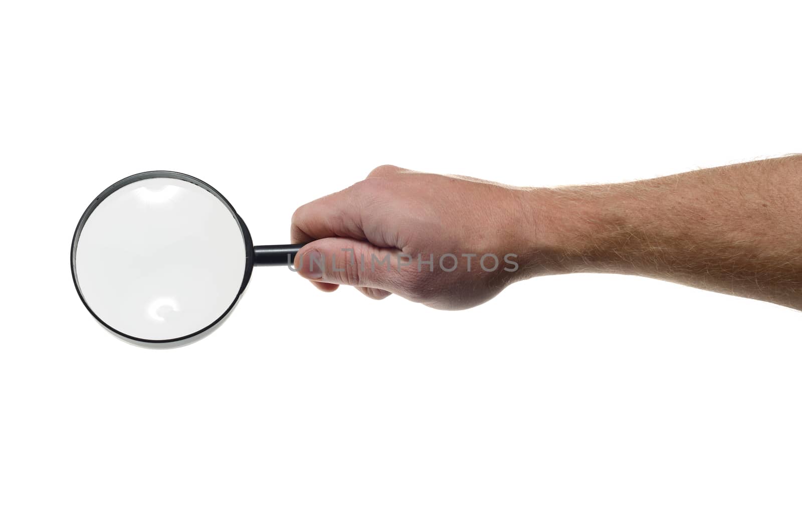 magnifying glass isolated on white background