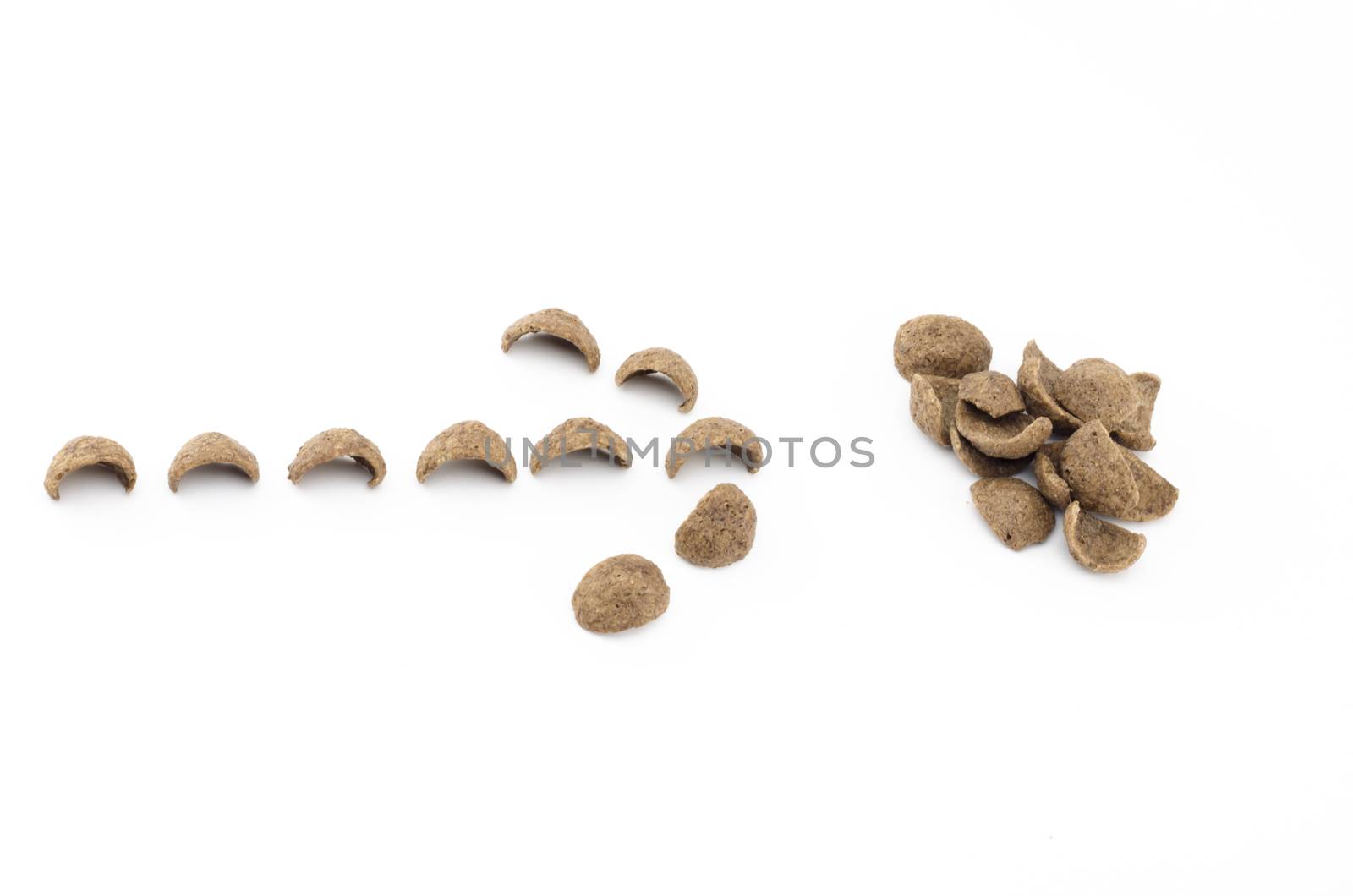 cereals isolated on white background