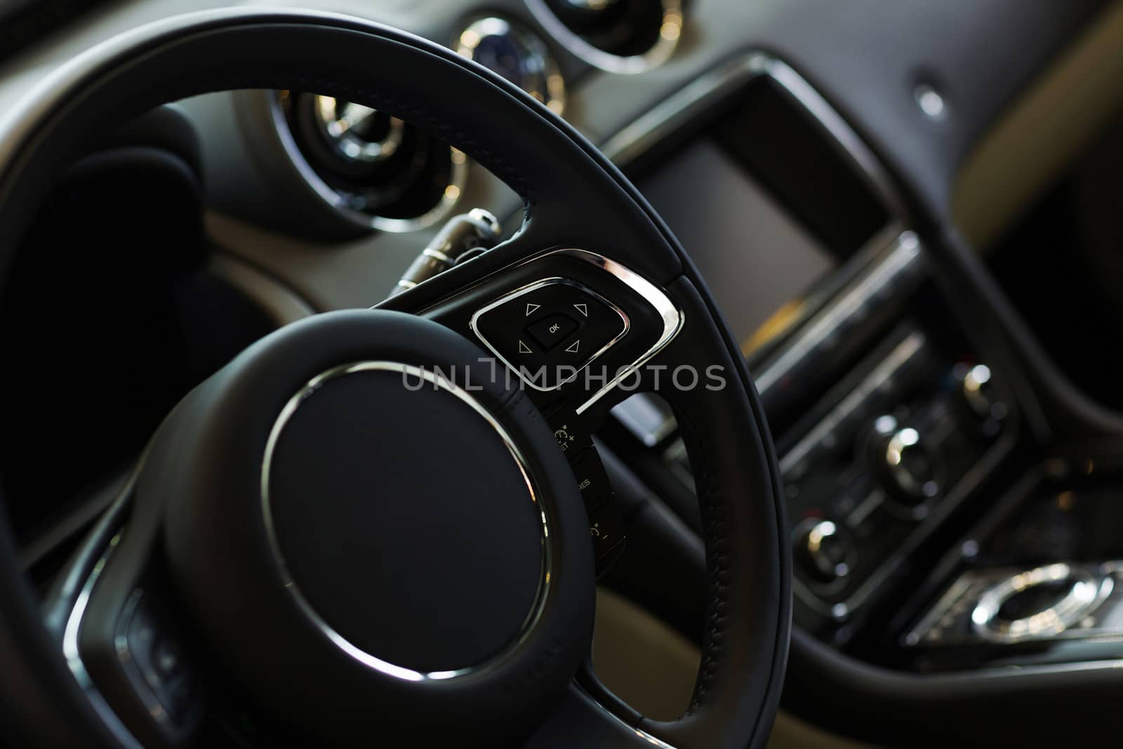 Car steering wheel by sergey_nivens