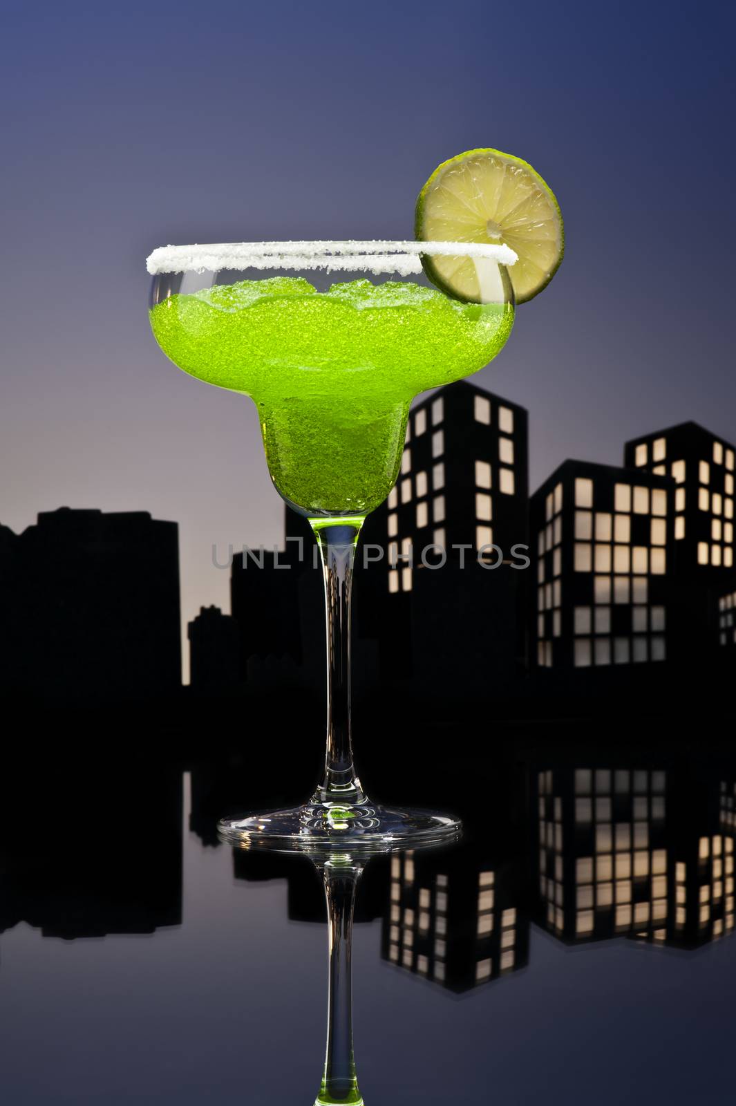 Metropolis green Margarita cocktail by 3523Studio