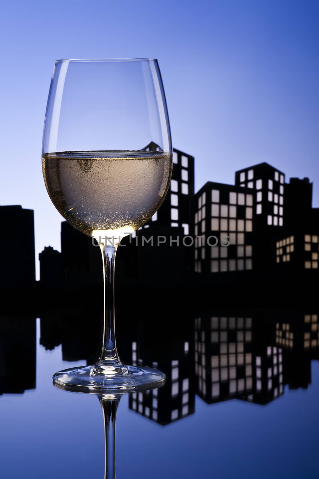 Metropolis White Wine by 3523Studio