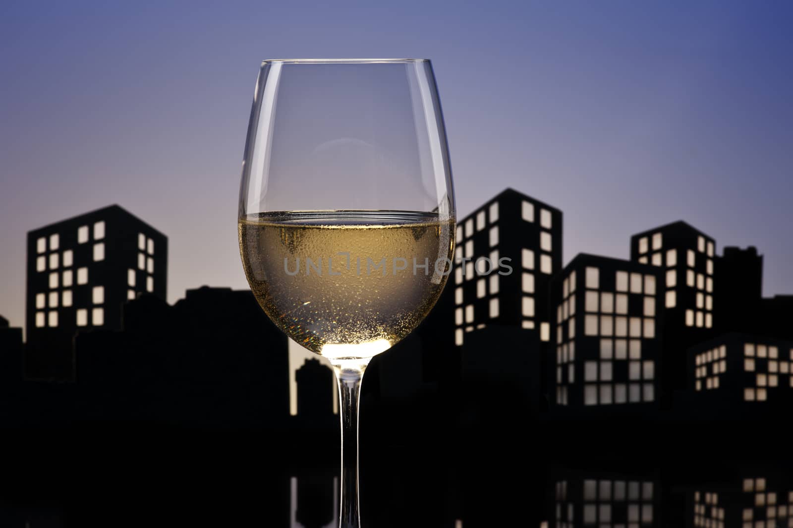 Metropolis White Wine by 3523Studio