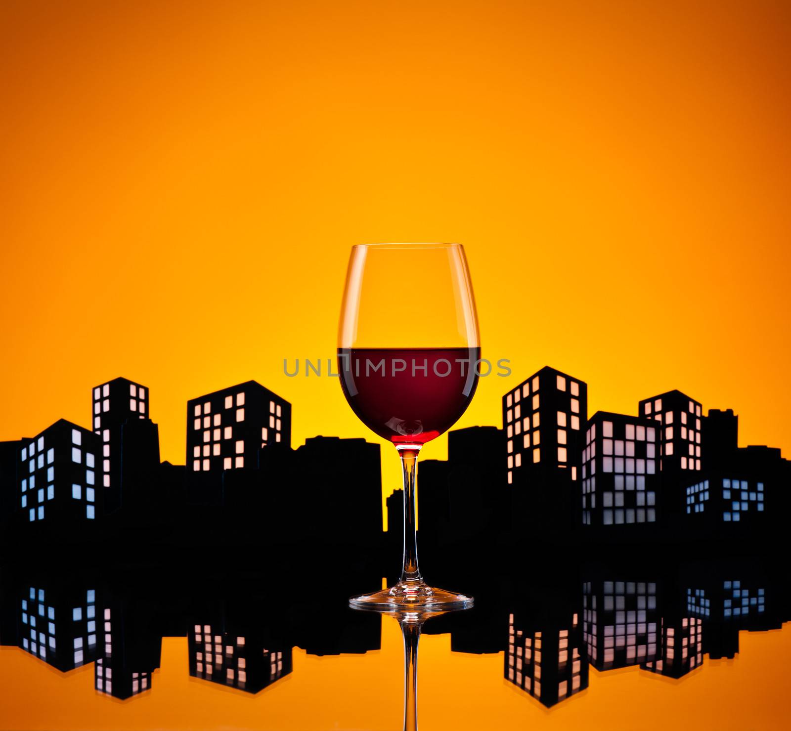 Metropolis Red Wine by 3523Studio