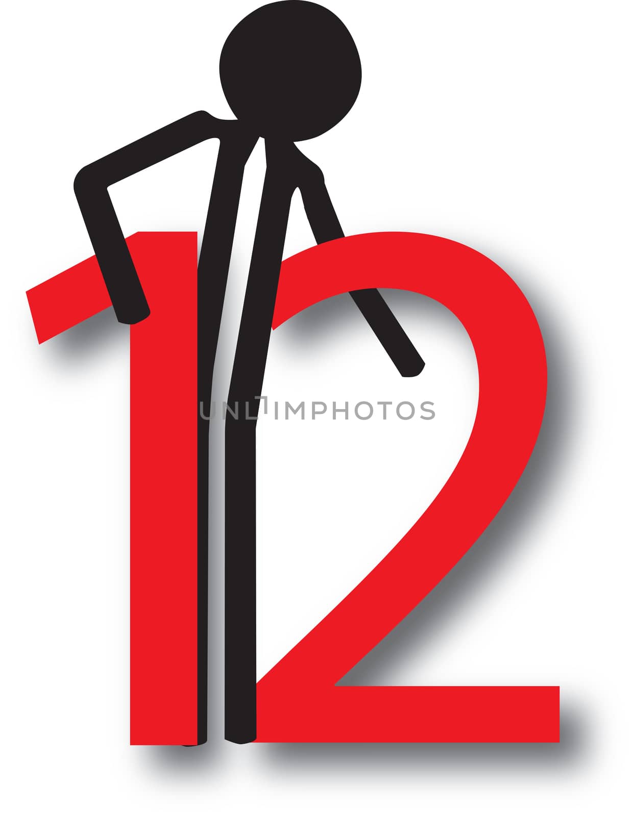 man holding the number twelve by compuinfoto