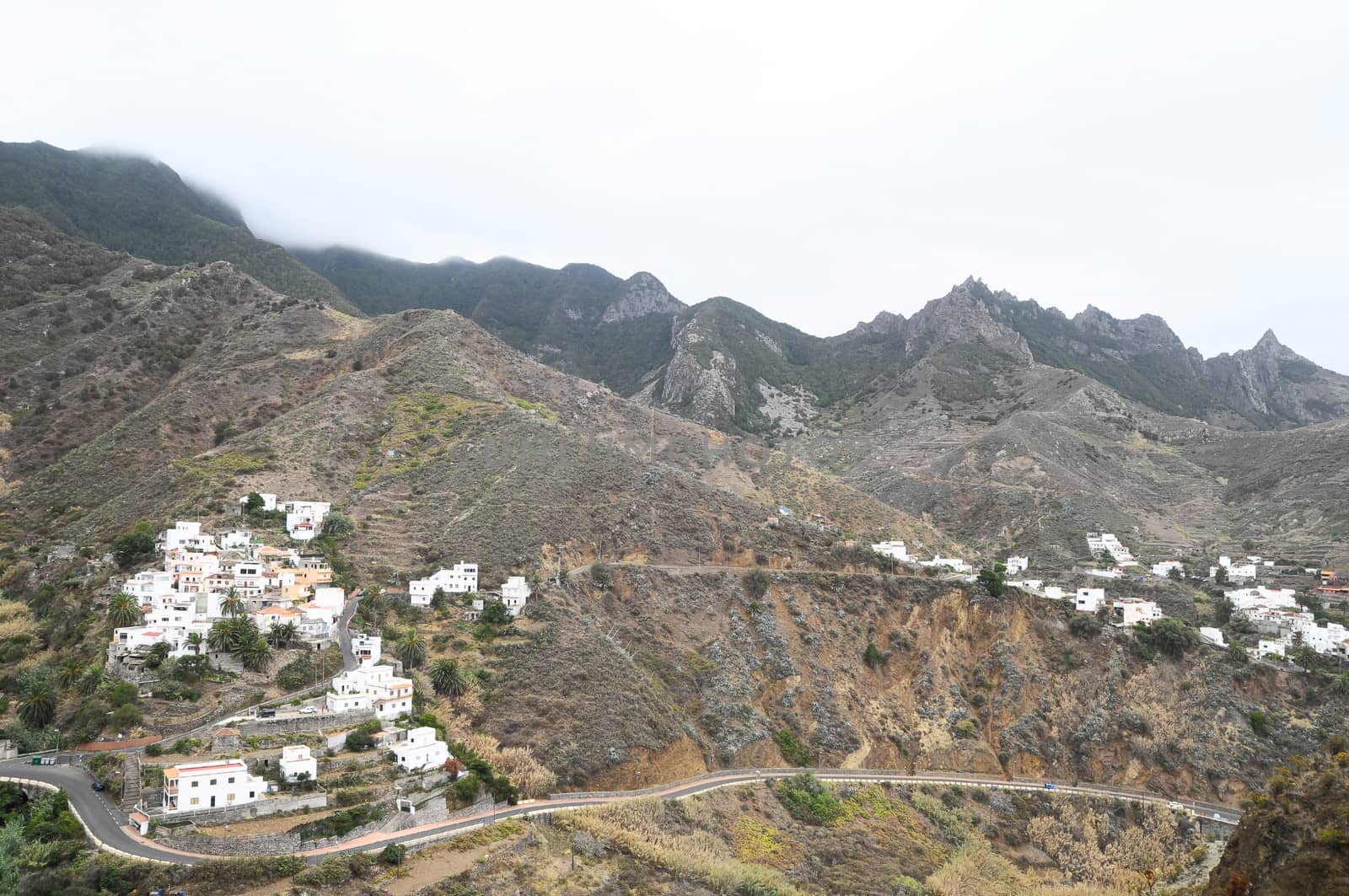 One Very Small Ancient Village in Canary Island Spain