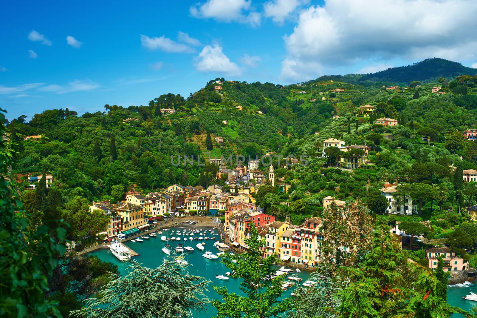 Portofino village on Ligurian coast in Italy