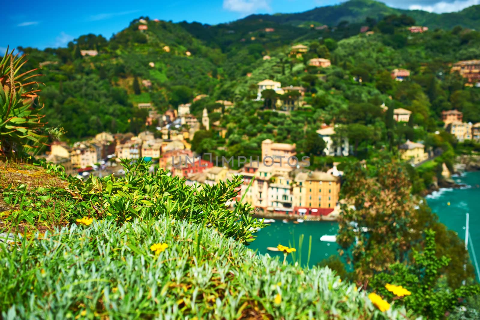 Portofino village on Ligurian coast in Italy