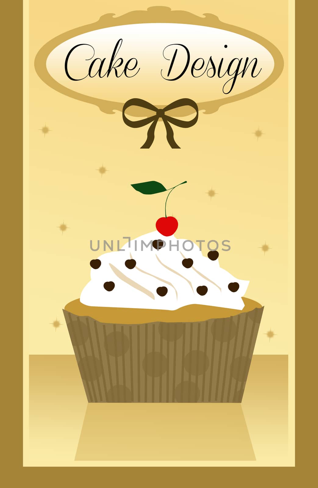 illustration of cup cakes