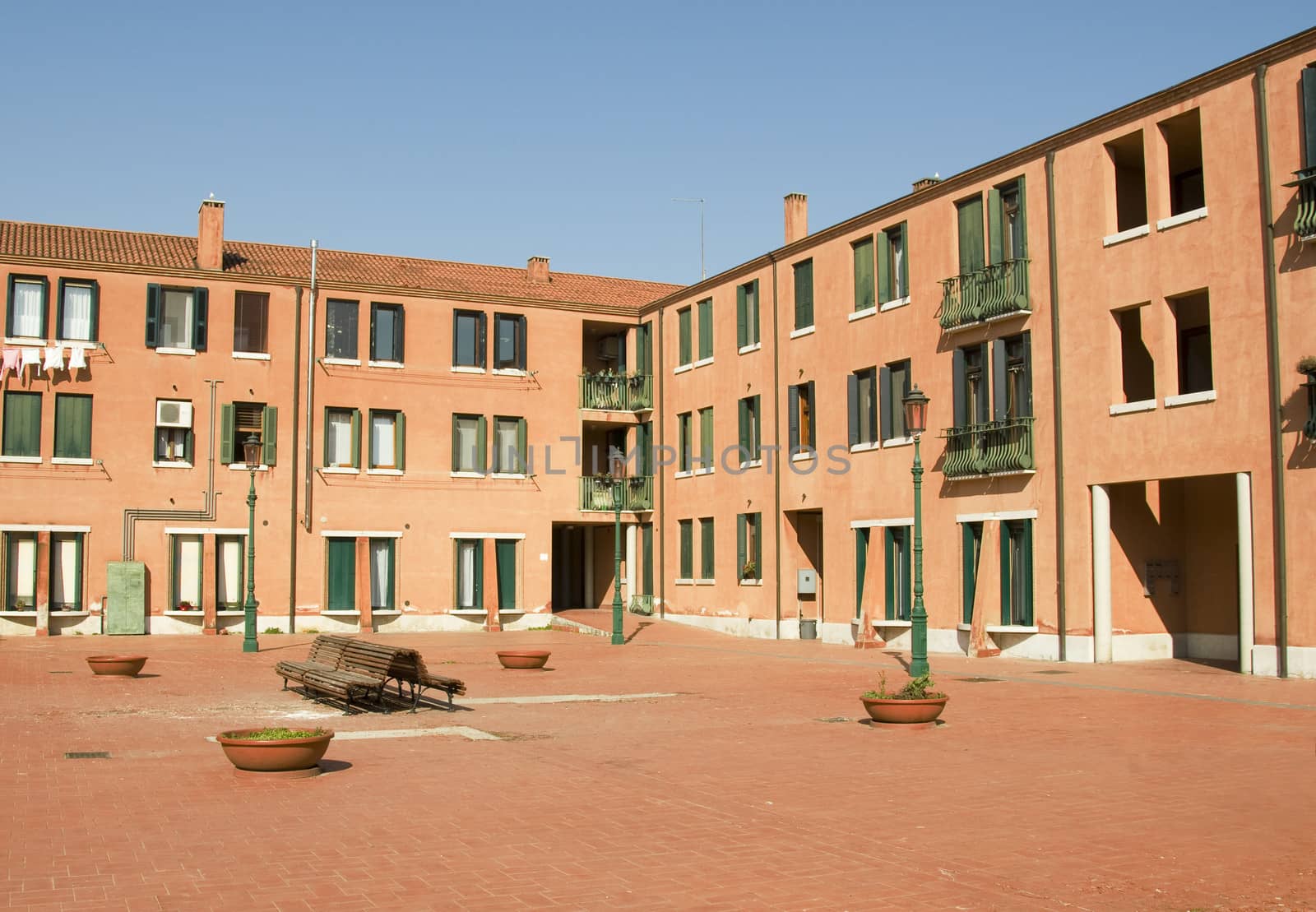 Buildings on the Murano island in Italy