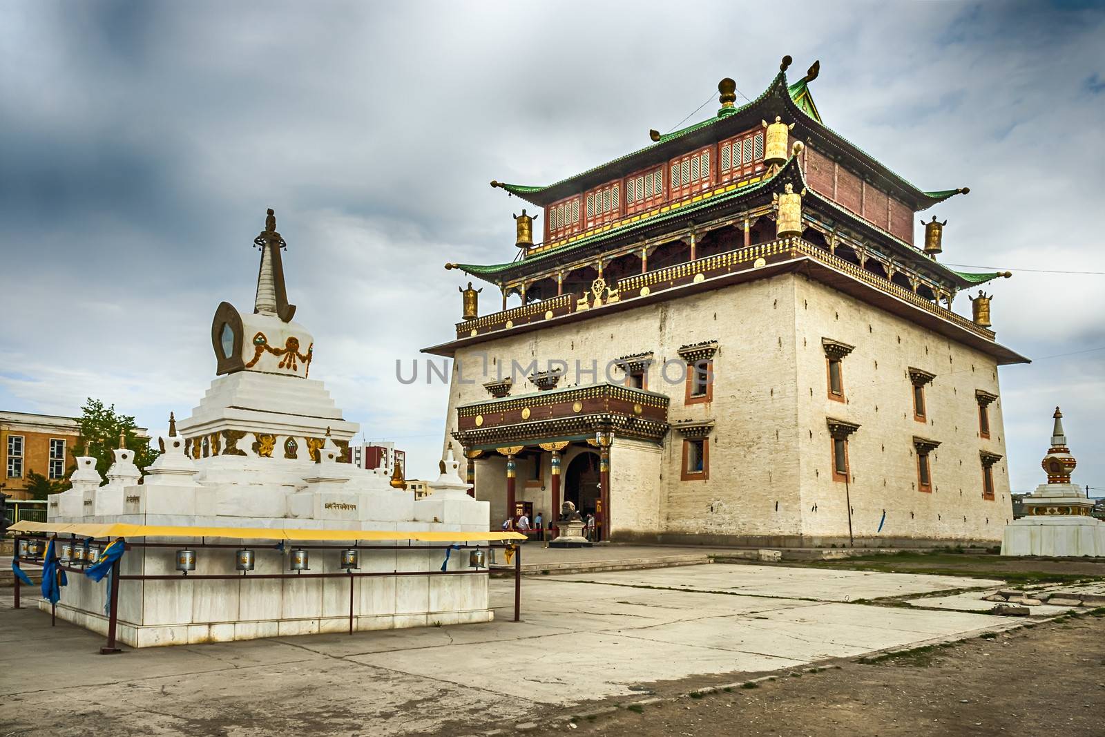 Gandan monastery in ulan bator, Mongolia