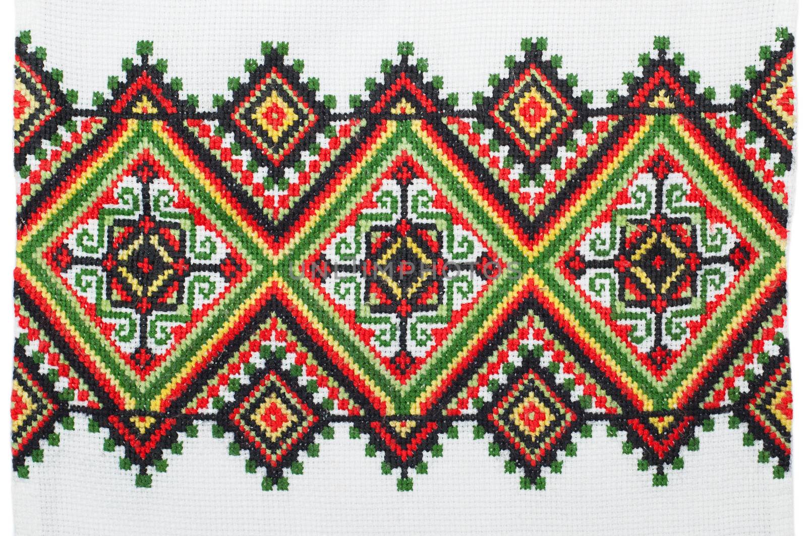 embroidered good by cross-stitch pattern