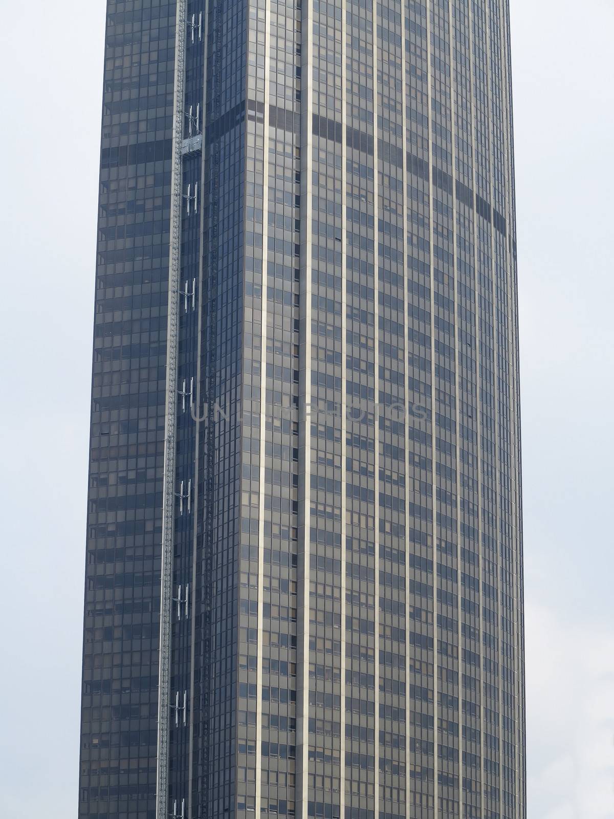 Part of a skyscraper building