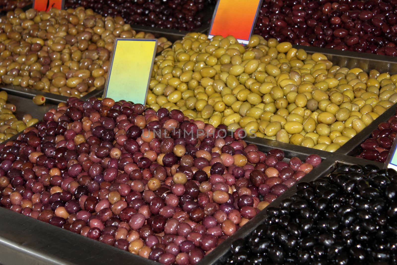 green brown and black olives fruit by goce