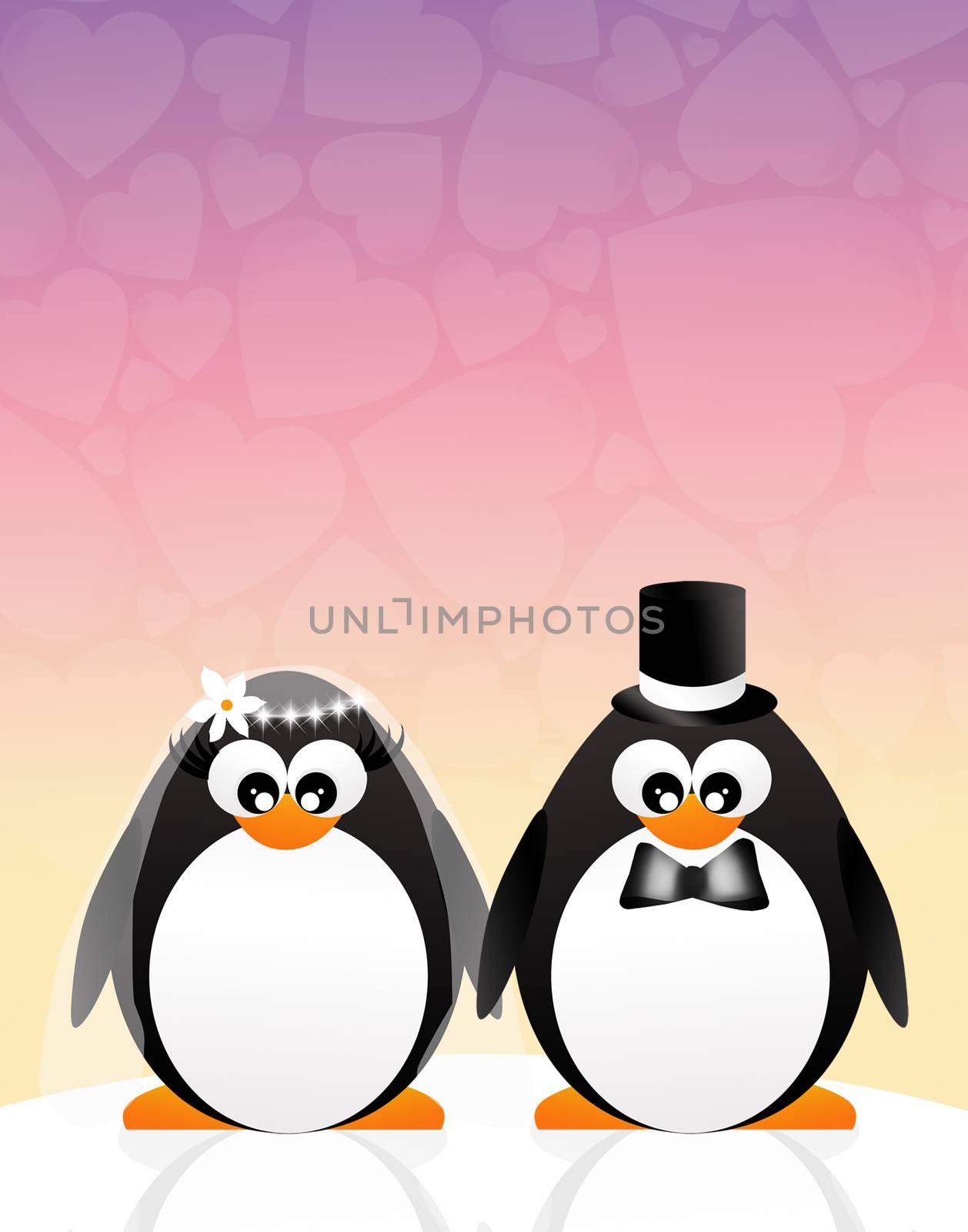 Wedding of penguins by adrenalina