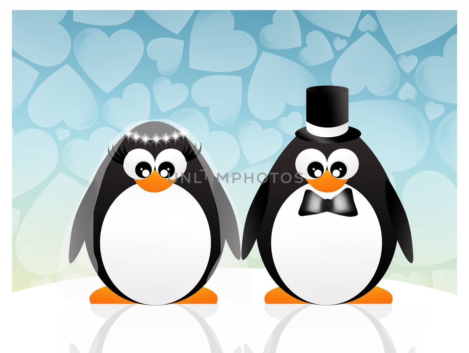 wedding penguins