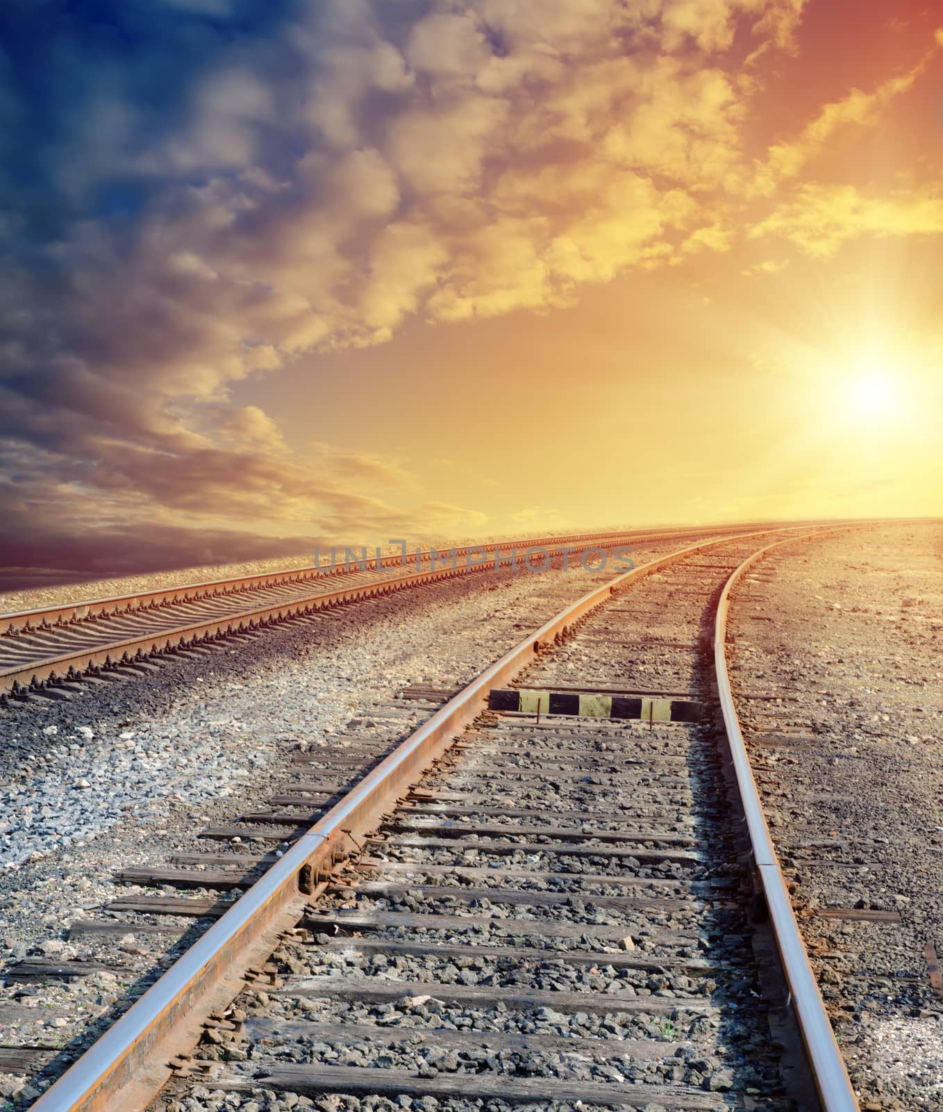 railway to sunny horizon