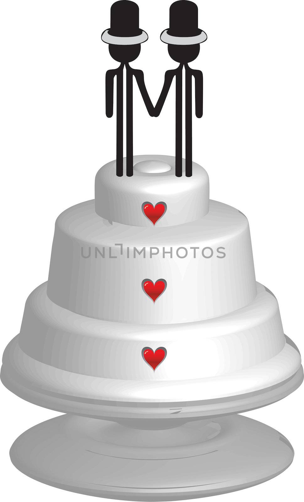 wedding cake for gay married couple