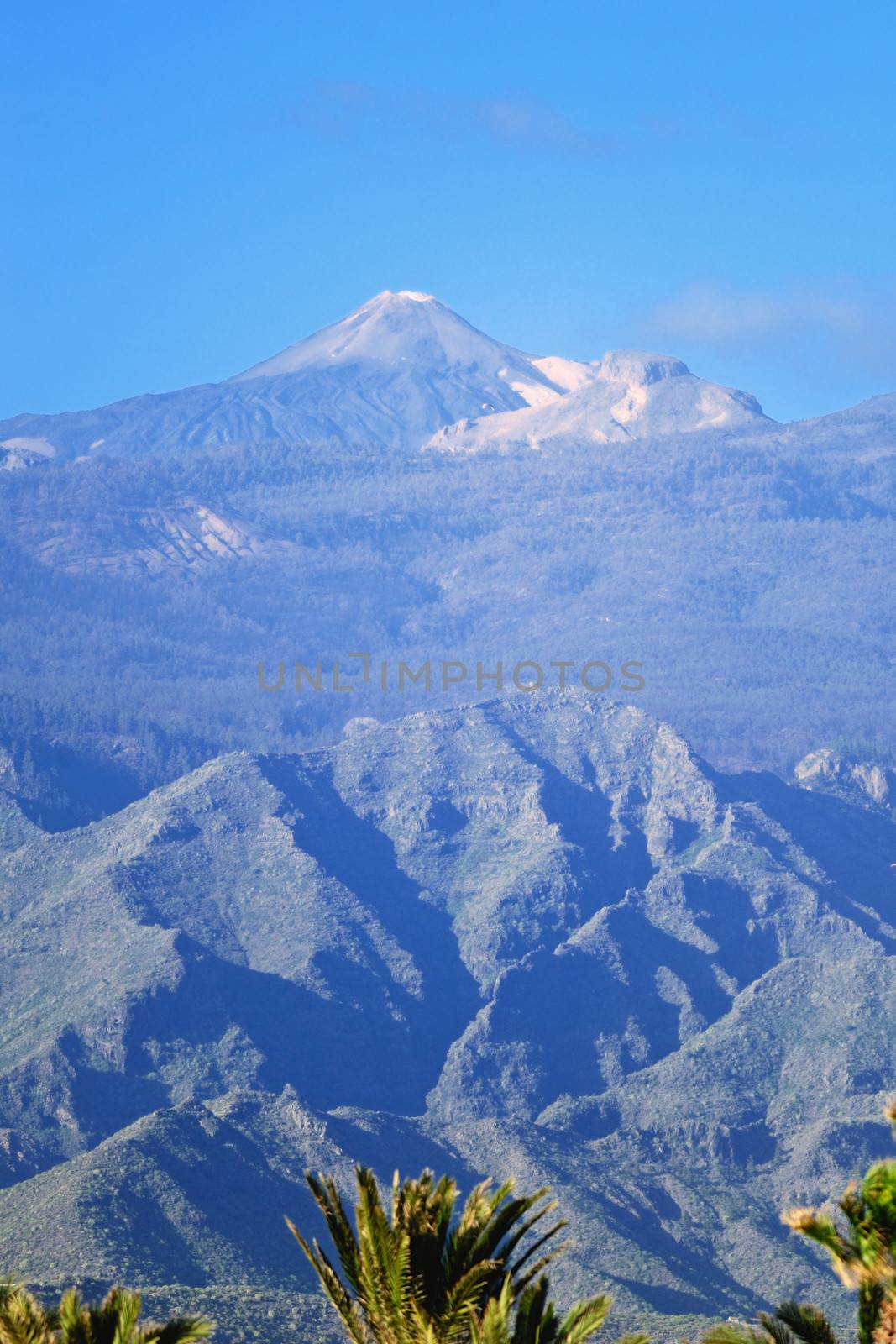 Mountain landscape of Teide National Park. Tenerife, Canary Islands