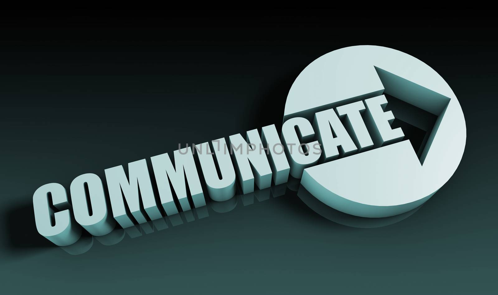 Communicate Concept With an Arrow Going Upwards 3D