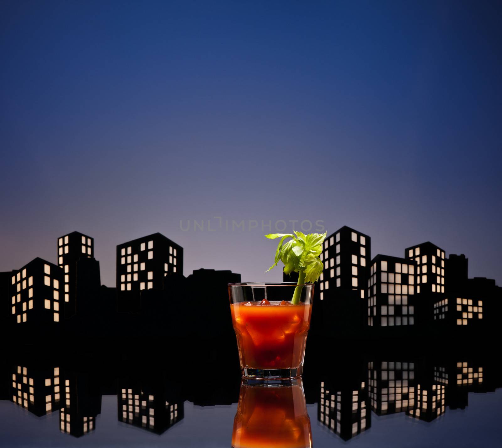 Metropolis Bloody Mary cocktail by 3523Studio