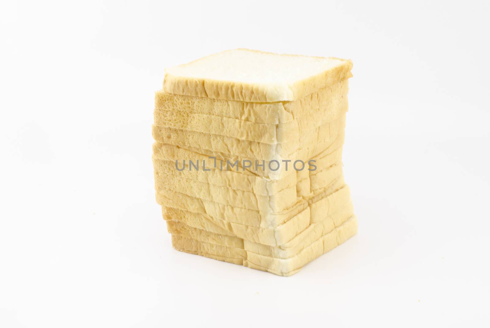 sliced bread isolated on white by ammza12