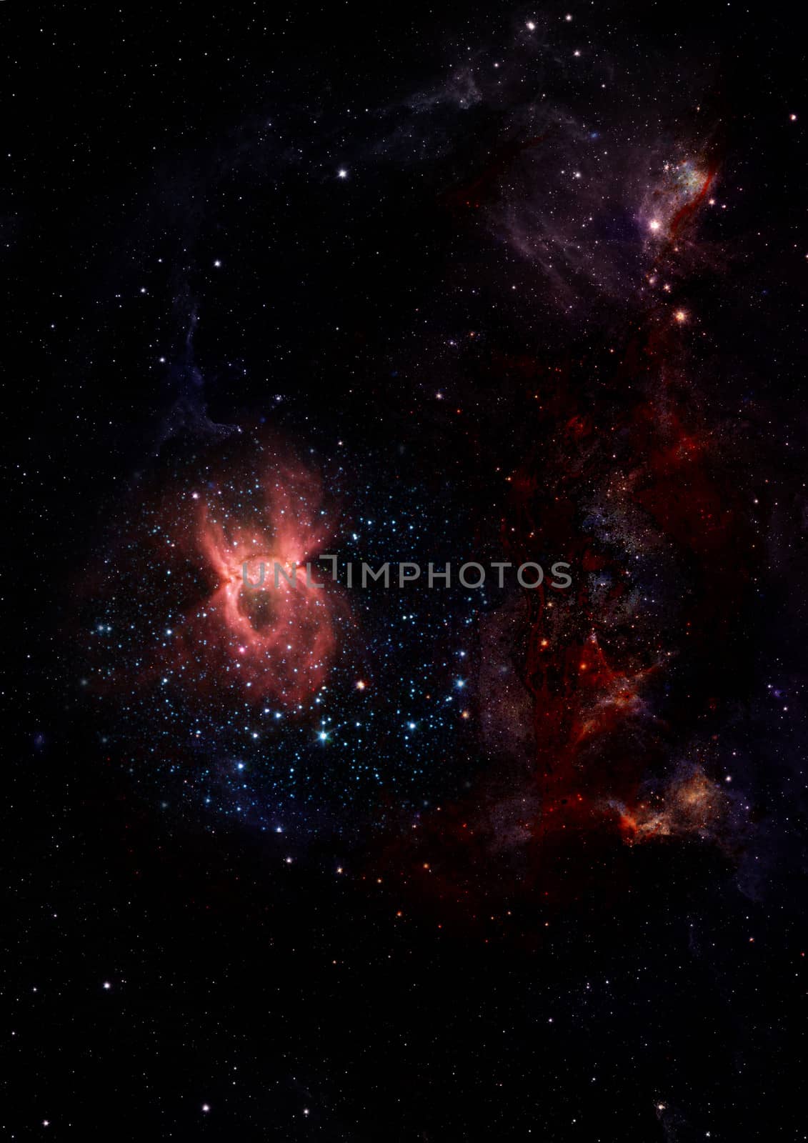 Small part of an infinite star field of space in the Universe