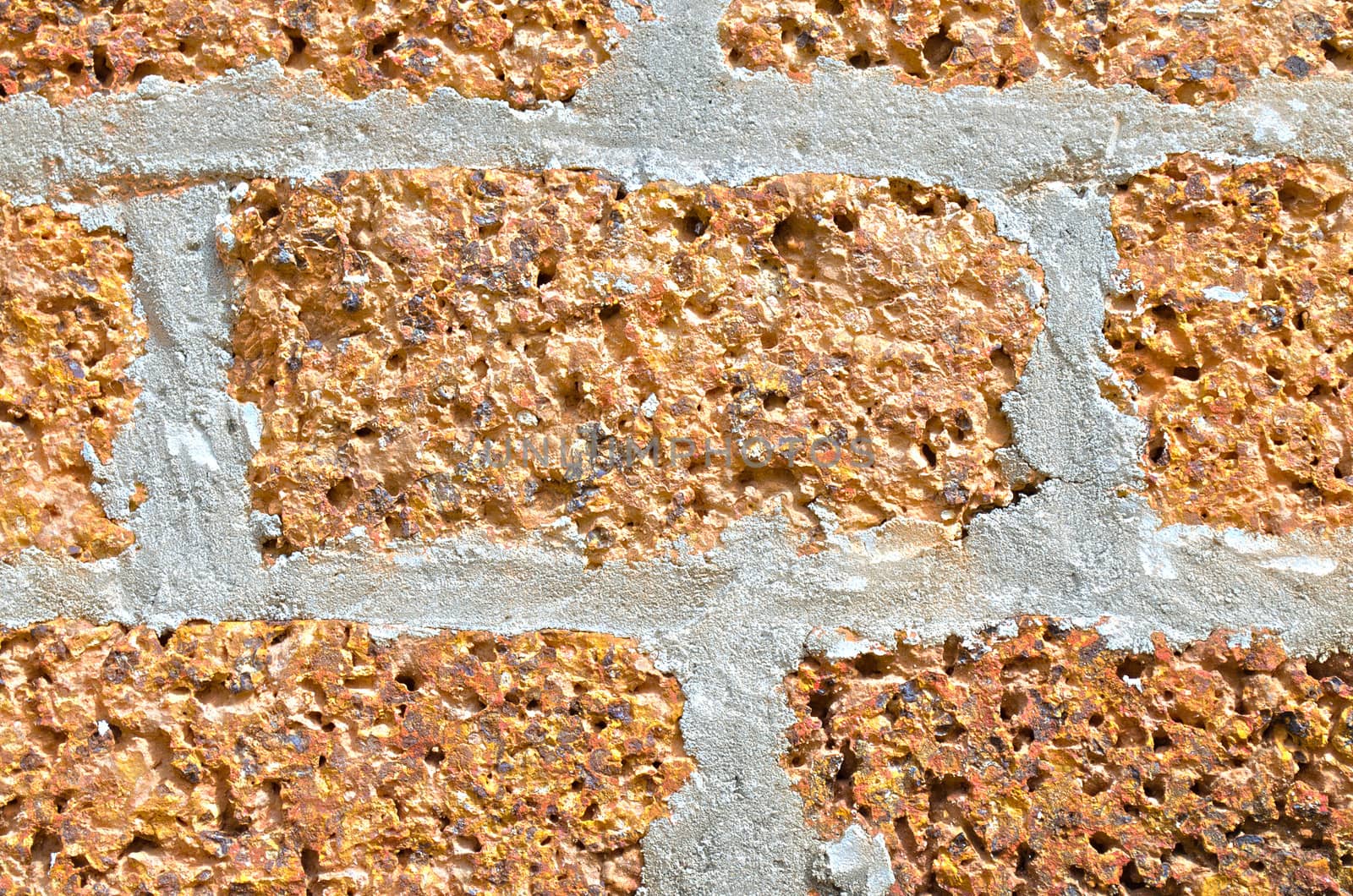 The Wall made of Laterite Stone and cement.