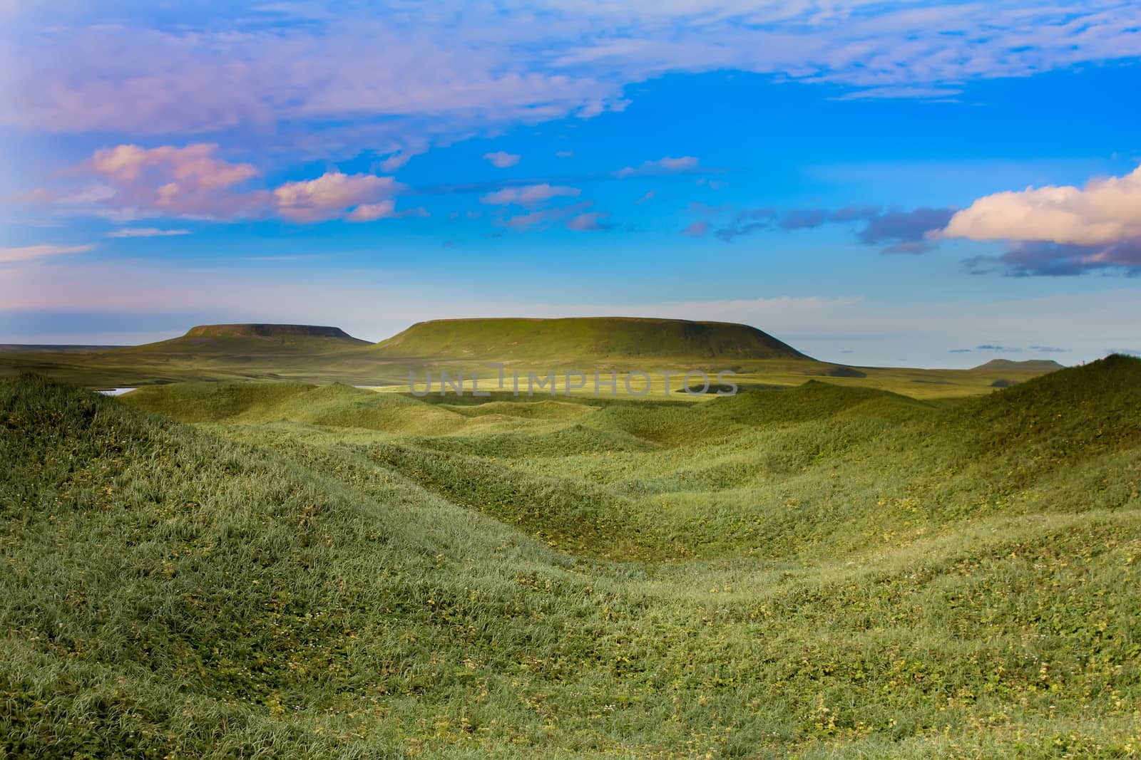 green hills of the East of Russia