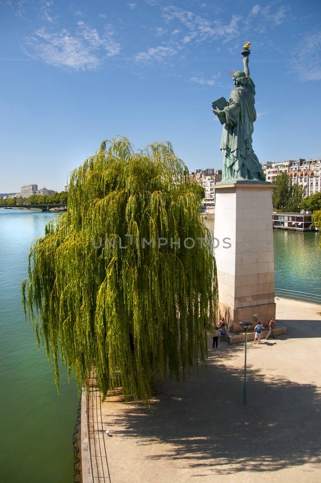 Statue of Liberty in Paris on Allée des Cygnes